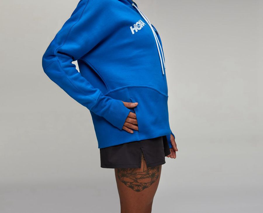 Hoka Womens Hoodie NZ - Hoka Blue (CLY702196)